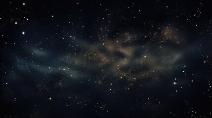 Obraz premium Black Starry Sky Over the Cosmos. Night Sky Background with Stars, Galaxies, and Nebulae - Perfect for Astronomy and Universe-Themed Design