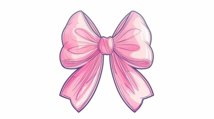 A pink bow