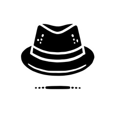 Stylish Fedora Hat Icon 