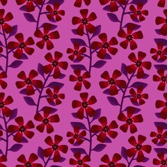 Abstract floral seamless flowers pattern for wrapping paper and fabrics and kids