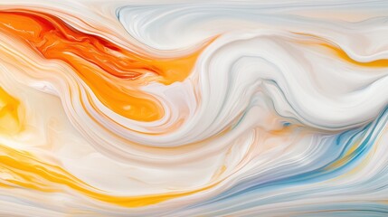 Bright colors blend together, creating a stunning abstract pattern with fluid motion