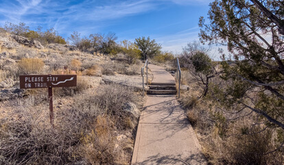 Paved Trail to Montezuma Well AZ