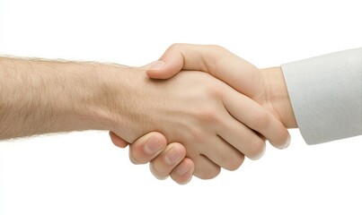 Close up of business handshake in the office