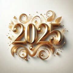 Celebrate 2025 with this stunning New Year's Eve greeting card design. Happy New Year 2025