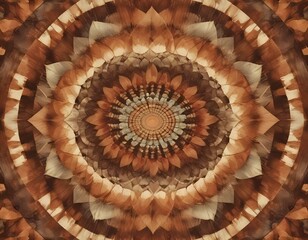Illusion Liquified designs in op art psychedelic style, squares arranged in a mandala formation, using a rainbow color palette that radiates from the center, enhancing the hypnotic appeal of the image