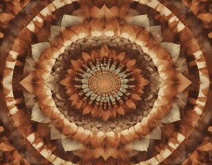Illusion Liquified designs in op art psychedelic style, squares arranged in a mandala formation, using a rainbow color palette that radiates from the center, enhancing the hypnotic appeal of the image