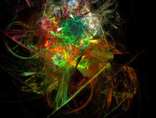 Imaginatory fractal abstract background Image