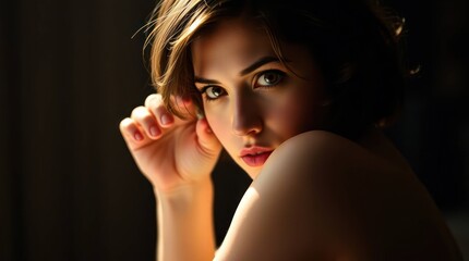 Fototapeta premium portrait of a beautiful woman