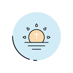 Sunrise vector icon