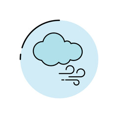 Windy vector icon