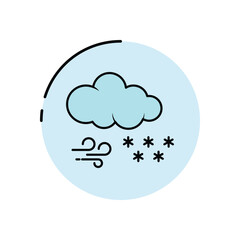 Blizzard vector icon