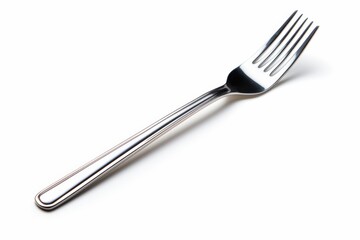 Fork placed on a clean surface showcasing its sleek design and polished finish
