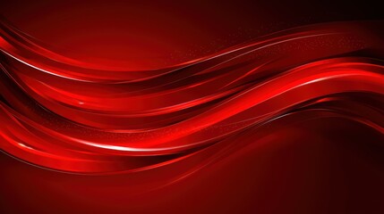 Abstract red waves with smooth gradients.