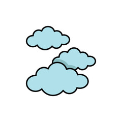 Few Clouds vector icon