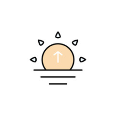 Sunrise vector icon