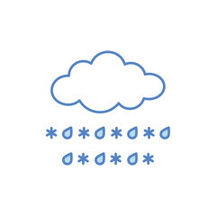 Sleet vector icon