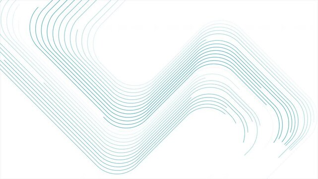 Blue minimal lines abstract geometric tech background. Seamless looping motion design. Video animation Ultra HD 4K 3840x2160