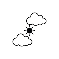 Clear Sky vector icon