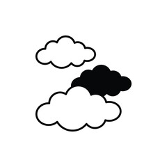 Few Clouds vector icon