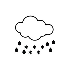 Freezing Rain vector icon