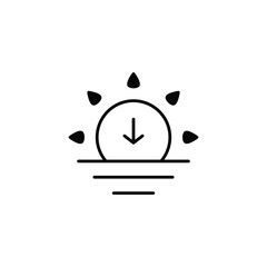 Sunset  vector icon