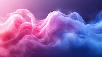 Fototapeta premium Ethereal Gradient of Pink and Blue, a Dreamlike Landscape of Light and Flowing Color
