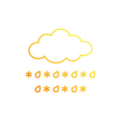 Sleet vector icon