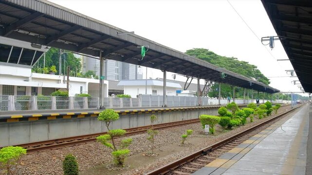 train station in the city