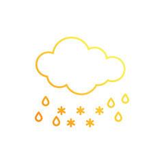 Freezing Rain vector icon
