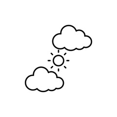 Clear Sky vector icon