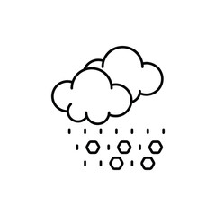 Hail vector icon