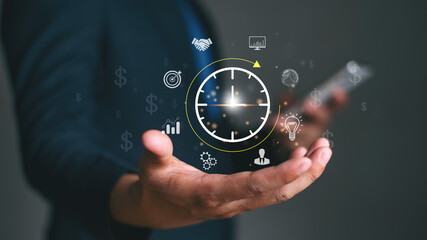 Time Management for Business Productivity – Smart Clock Interface Concept