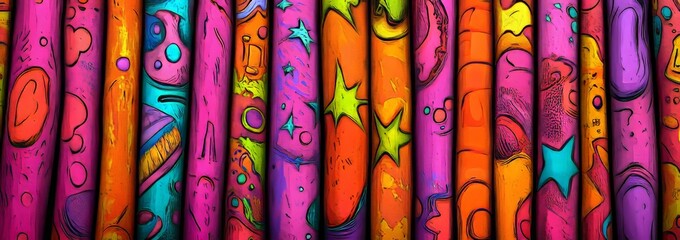 orange pink yellow retro vertical phone wallpapers