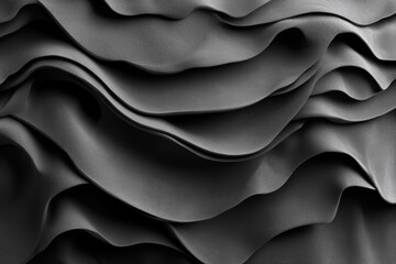 Obraz premium Minimalist geometric background adorned with abstract black 3D panels