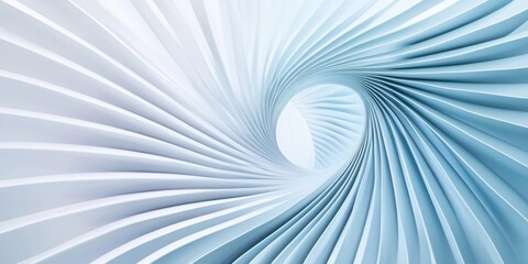 Swirling patterns in white and blue represent airflow in this abstract wind energy concept