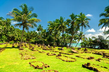 Cemetery on Ile Saint Joseph - Salvation Islands in French Guiana, South America