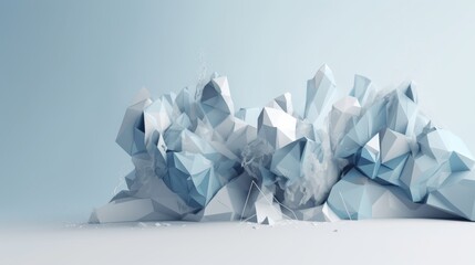 Harmonious Ascent: A Vibrant Symphony of Geometric Shapes Dancing Upwards in a Palette of Colors and Sizes