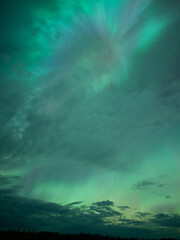 美しいオーロラが見えた日