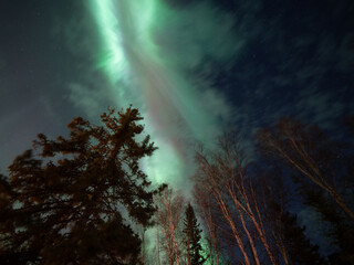 美しいオーロラが見えた日