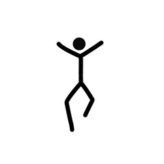 stick man poses and gestures