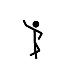 stick man poses and gestures