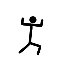 stick man poses and gestures