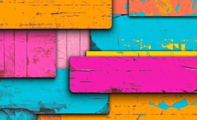 A background pattern of colorful diamonds with faint textures