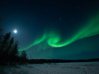 オーロラのある景色