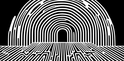 Seamless illustration of black and white waves in a traditional Japanese style, depicting a vintage Asian ocean water scene, with intricate ornament texture and a repeating oriental wallpaper