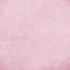 Soft pastel pink embossed damask seamless pattern with subtle texture. Great for feminine décor, wedding stationery, elegant wallpaper, and vintage-style backgrounds.