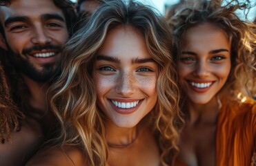 Cheerful Diverse Professionals Taking a Selfie Together in a Casual Team Meeting