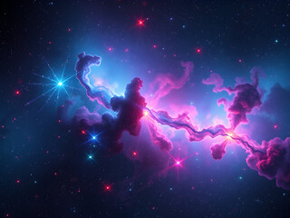 Obraz premium colorful galaxy, space background