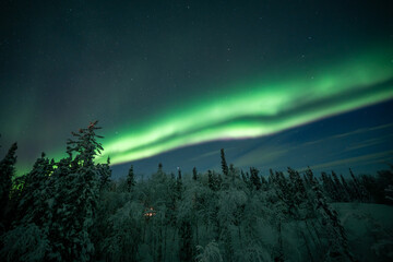オーロラのある景色