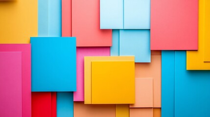 Abstract colorful geometric shapes background.